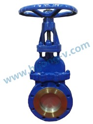 DIN/JIS Carbon steel WCB flange knife gate valve
